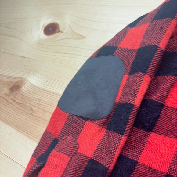 Vintage Pilgrim Shirt Mens Medium Red Black Wool Flannel Check Button Up 70s - Picture 6 of 13